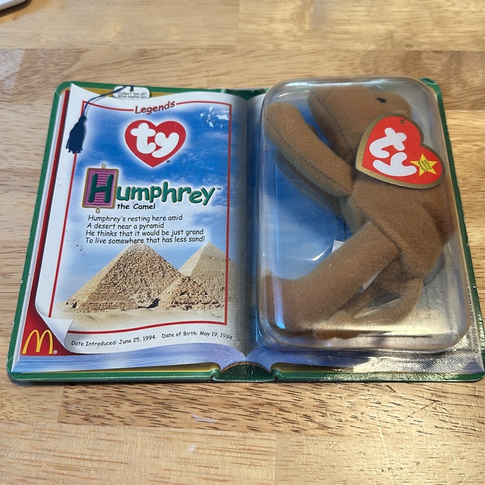 McDonald's 2000s TY Teenie Beanie Babies Legends Humphrey the Camel Plush NEW